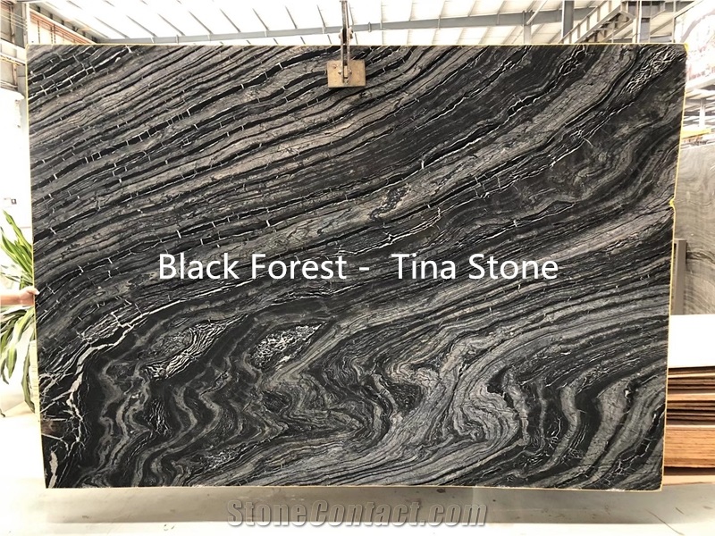 Black Forest Stone Slab Wall Tile Counter Top