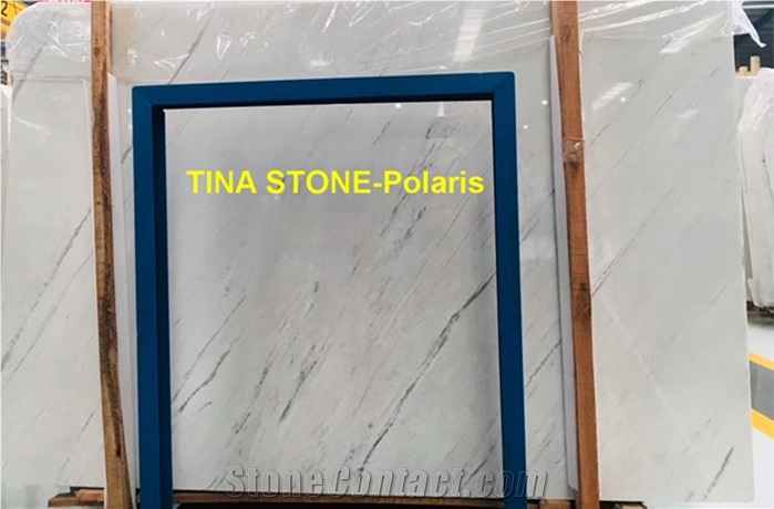 Polaris White Marble Slab Polished Floor Wall Tile