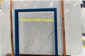 Polaris White Marble Slab Polished Floor Wall Tile