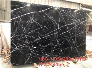 Black Marble Nero Marquina Slabs Floor Tiles