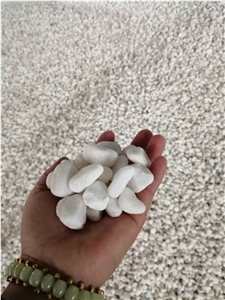 Tumbled White Crushed Marble Chips 5, 8, 10 and 20mm