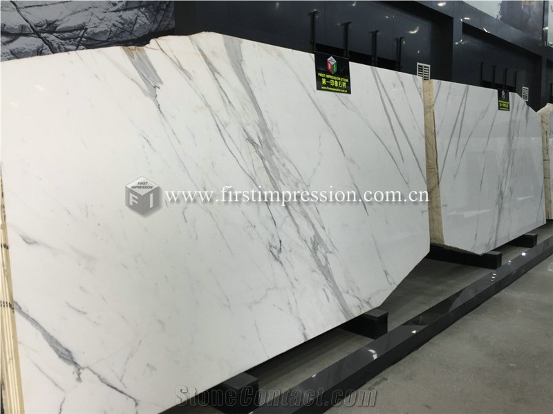 Bookmatch Italy Calacatta Gold Marble Slabs