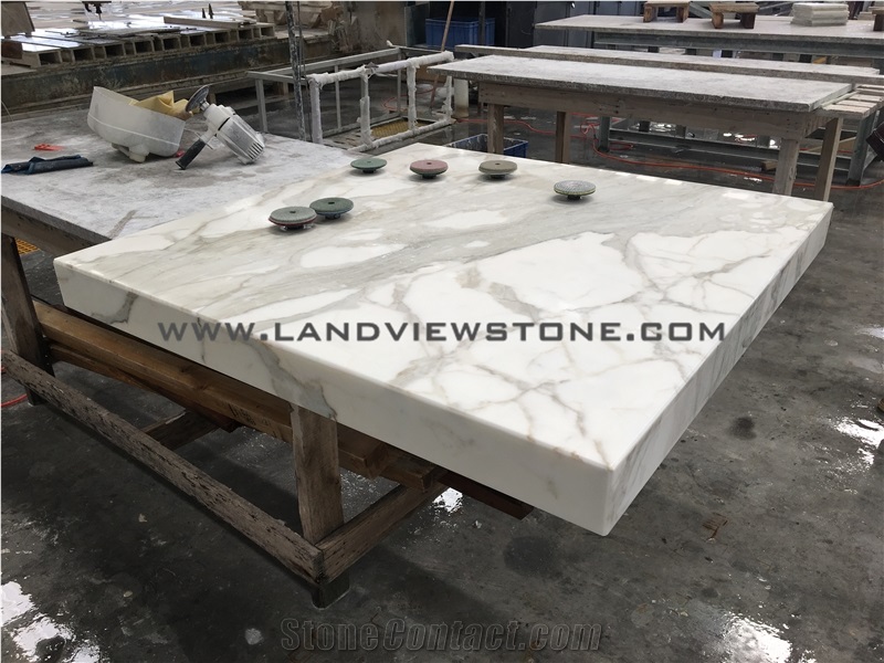 Calacatta Luxury Marble Vanity Top Worktop