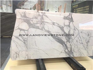 Calacatta Luxury Marble White Slab