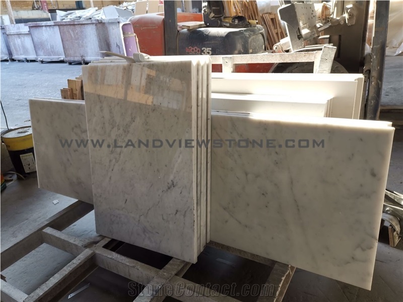 Carrara White Vanity Top, White Marble Worktop