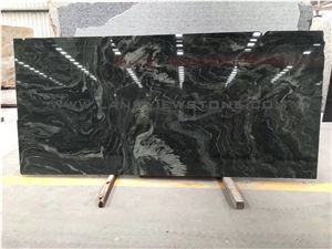 China Green Galaxy Green River Granite Slabs