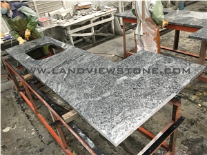 China Viscont White Wavy Granite Countertop