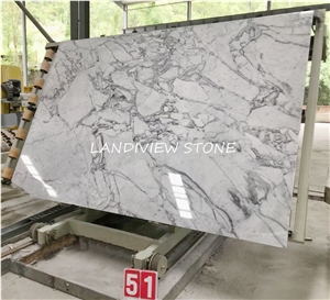 Chinese Calacatta Grey Marble Tiles Slabs