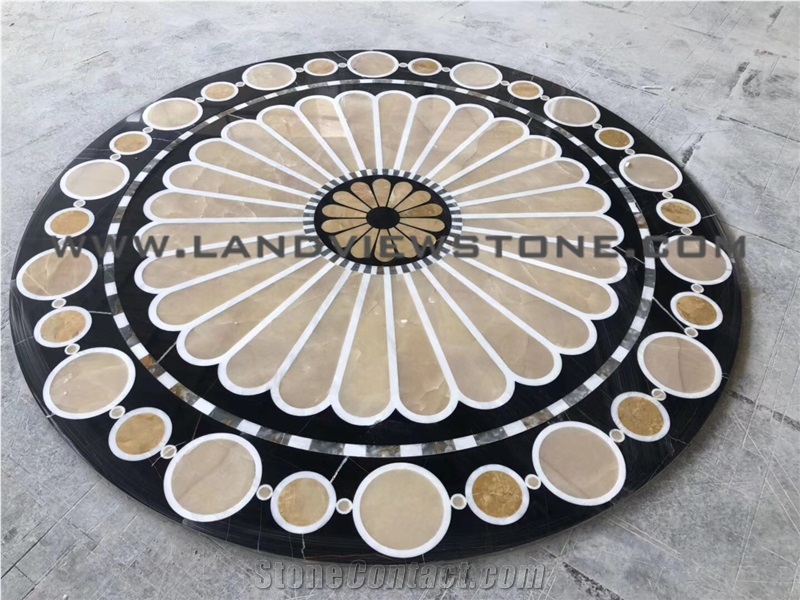 Creative Stone Pattern Top, Waterjet Tabletops