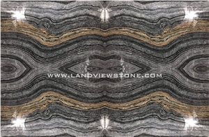 Kenya Black Marble Antico Black Wood Marble Slabs