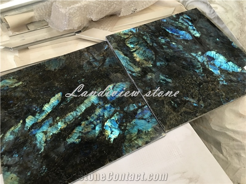 Lemurian Blue Tiles, Labradorite Blue Slabs