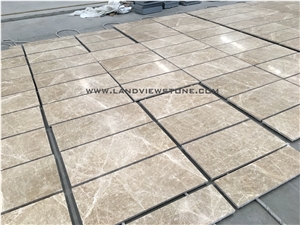 Light Emperador Marble Tiles, Cut to Size Project