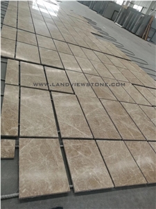 Light Emperador Marble Tiles, Cut to Size Project