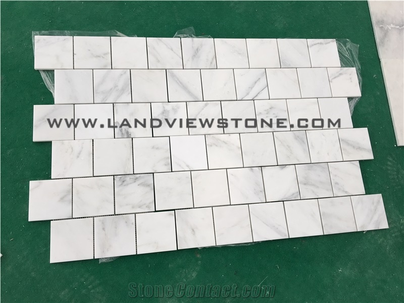 Oriental White Mosaic Tiles, White Marble Mosaic
