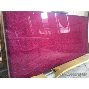 Pink Pearl Artificial Stone Interior Decor Panels