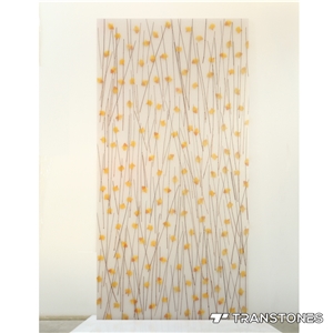 Resin Acrylic Sheet Suppliers Wall Feature Stone