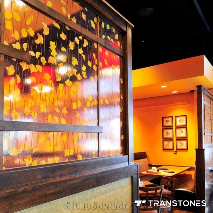 Resin Acrylic Sheet Suppliers Wall Feature Stone
