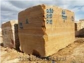 Yellow Travertine Blocks, Travertino Giallo Blocks
