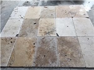 Commercial Travertine Tumbled Tile 2.Commercial