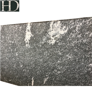 Chinese Polished Snow Grey Granite Half Slabs