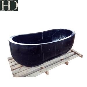 Chinese Stone Bathtub Nero Black Marquina Classic