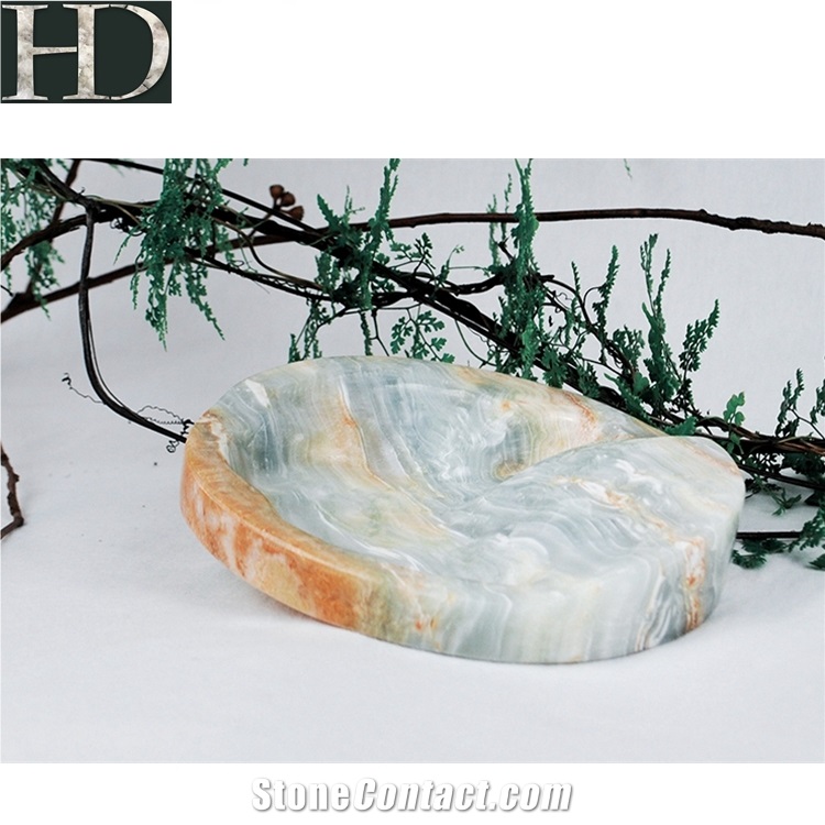 Green Onyx Luxury Ashtray for Office Home Decor