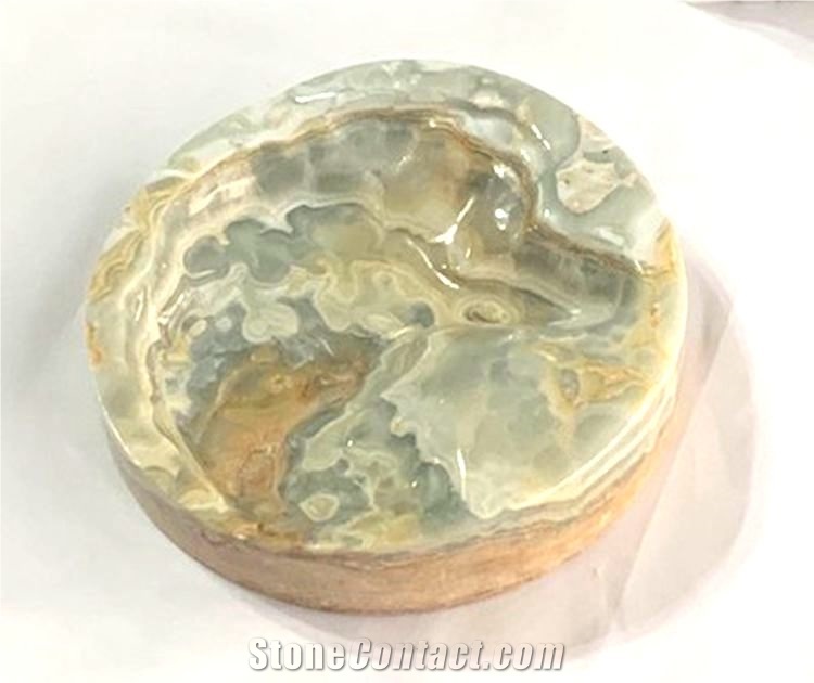 Green Onyx Luxury Ashtray for Office Home Decor