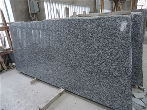Polished China Spray White Wave Grey Granite Tile
