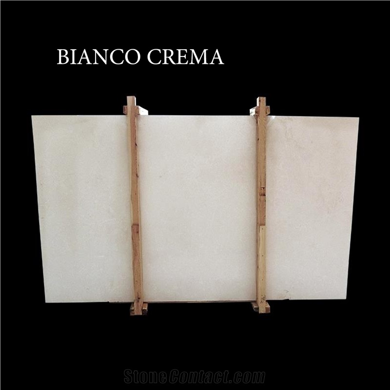 White Bianco Crema Limestone Slabs