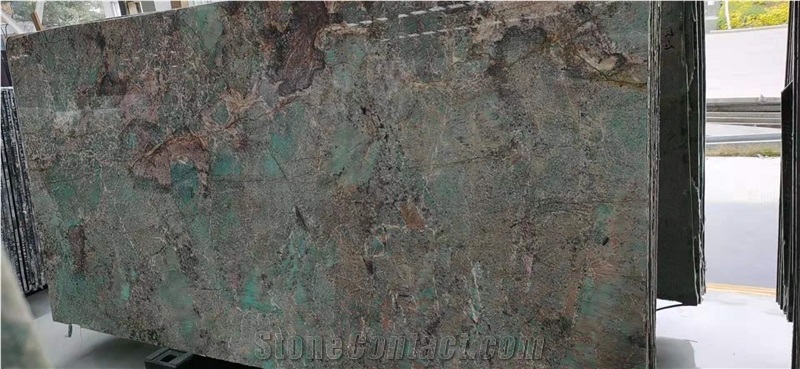 Amazonita Slabs Granite Brazil Green Wall Tiles