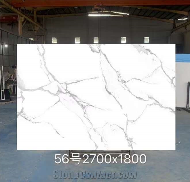 Artificial Stone Marble Carrara White Vein Slabs