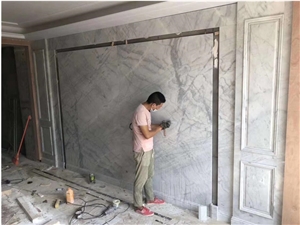 Carrara White Marble 30x60cm Polished Floor Tiles