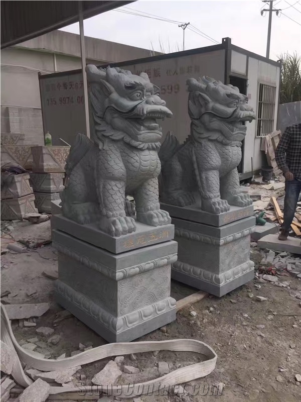 Pixiu Animal Granite Sculpture Outdoor Statues