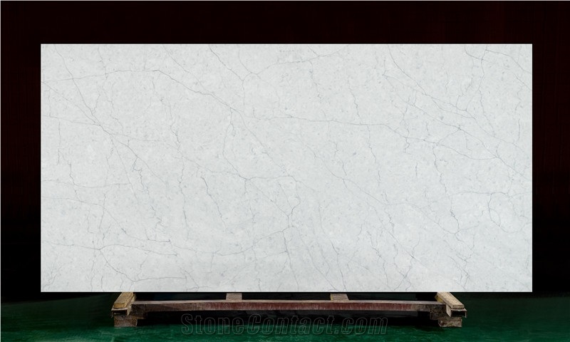 Artificial Stone White Calacatta Quartz Slabs