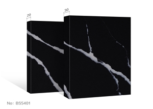 Black Countertop Artificial Quartz Stone Slabs