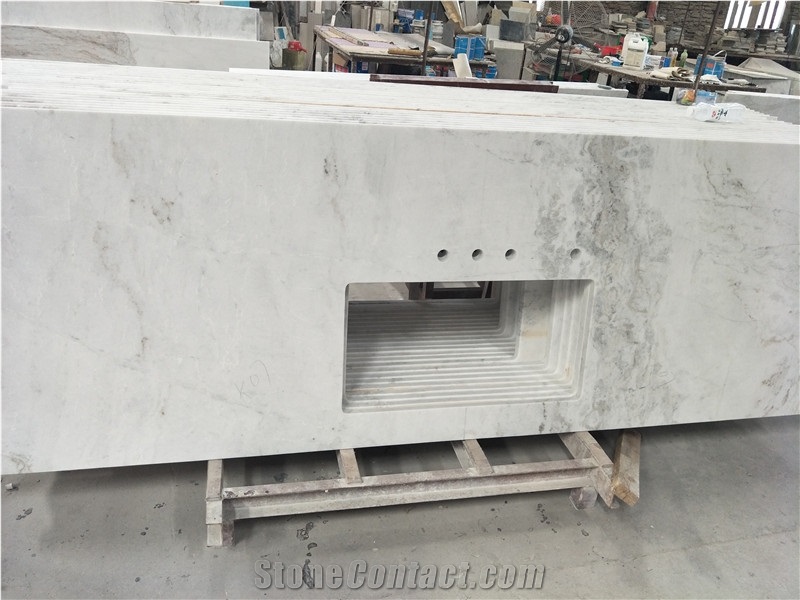 China Calacatta White Marble Slabs for Kitchen Countertops,Island Tops