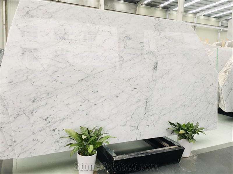 Italy Carrara White Marble Slabs for Island Top