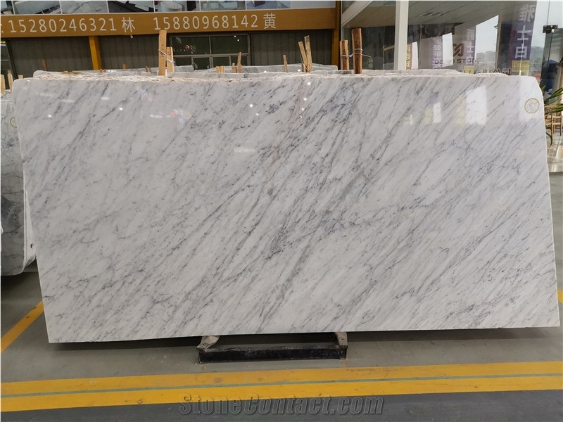 Italy Carrara White Marble Slabs for Island Top