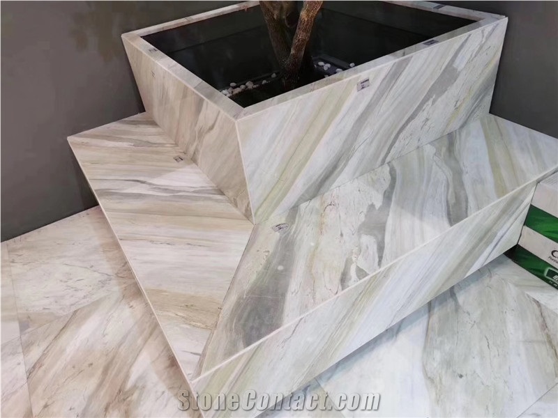 Mugla Pearl White Marble Slabs for Vanity Tops
