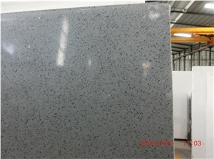 Polished Sparkle Grey Quartz Slabs Stone Tiles