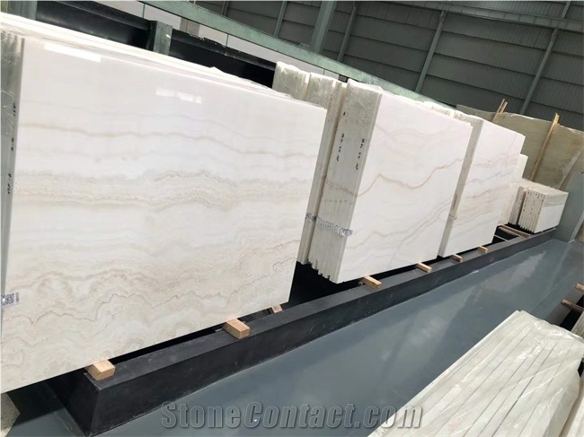 Turkey White Vanilla Onyx Slab Tiles from China - StoneContact.com