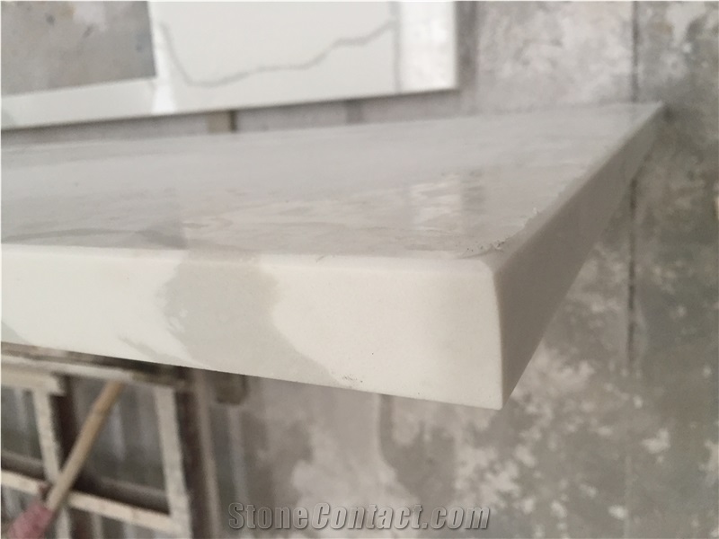 Artificial Quartz Calacatta Countertop Vanitytop
