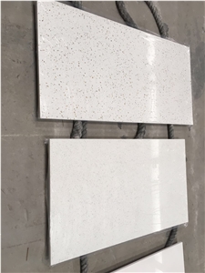 Crystal White Quartz Bathroom Vanity Tops