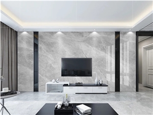 Polished Honed Fashion Grey Marble Interior Design