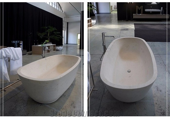 Hotel White Marble Bathtubs Whirlpool Bath Tubs