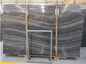 Ancient Black Wooden Marble for Wall Cladding