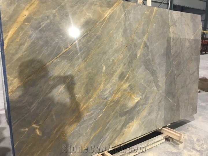 Green Provence Grey Marble Slabs Tiles for Walling