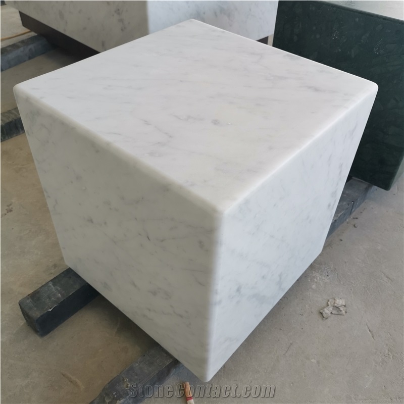 Marble Round Rectangle Stone Cafe Tables Design