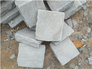 Kandla Grey Sandstone Tumbled Cobble Pavers