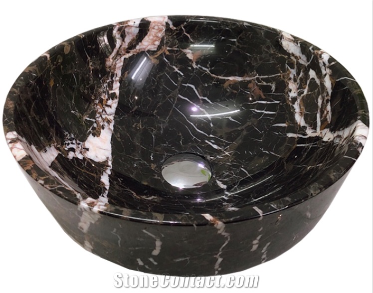 Stone Basin - Brown Marble - Bst31